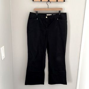 Michael Kors Gramercy Fit Cotton Trouser Pants | Black | Size 14